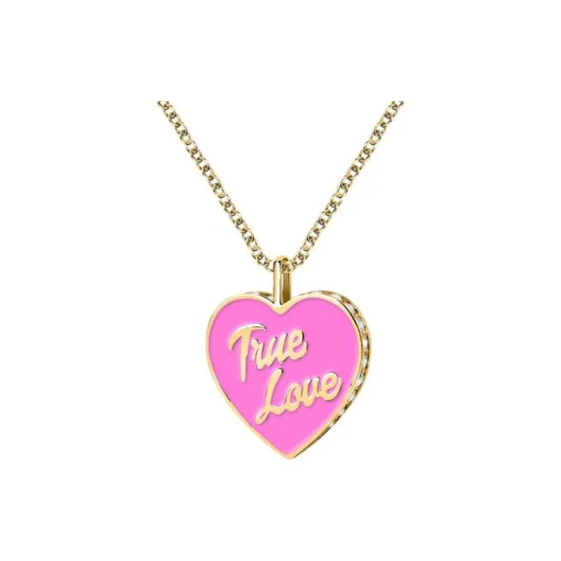 CHIARA FERRAGNI Steel Necklaces Women's Pink-1