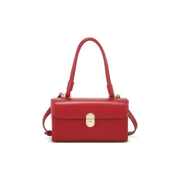 PAYOT Microfiber Synthetic Leather Handbag Women's Ancora Red