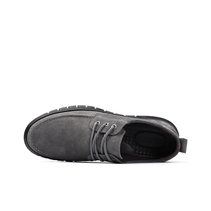 PLO CART Men's Casual Shoes Men Low Top Gray/Brown-2