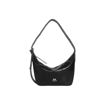 Kikawa Card Synthetic Leather Crossbody Bag, Shoulder Bag Medium Size Women's Black