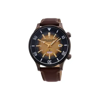 ORIENT Automatic Mechanical Movement Leather Watch Bands Watch 44mm Men's Watches Multicolor Watch Dial
