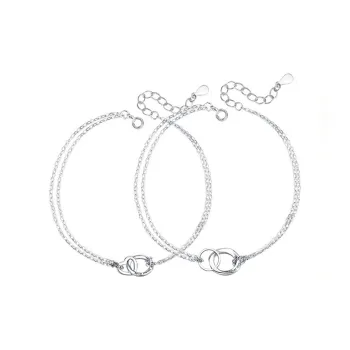 P&N S925 Silver Bracelets Unisex