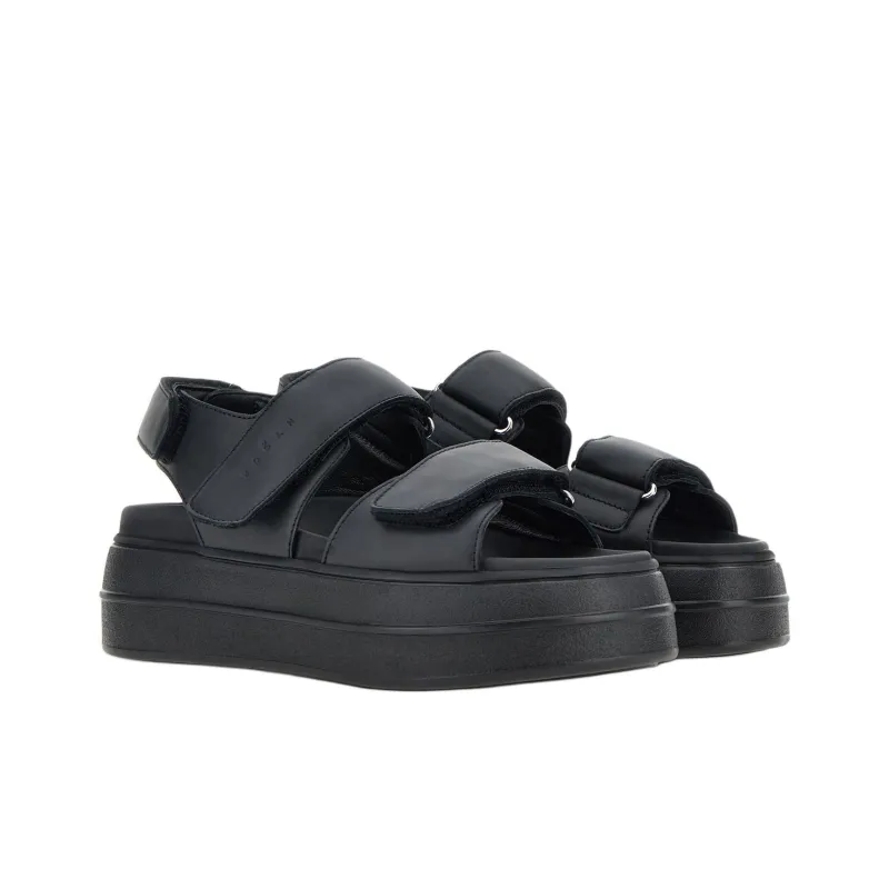 HOGAN Straped Round Toe Sandals Women's-3