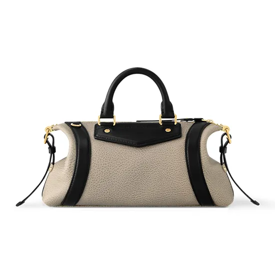 LOUIS VUITTON BIKER Sheepskin One Shoulder Handbag Trumpets Women's Gray-2