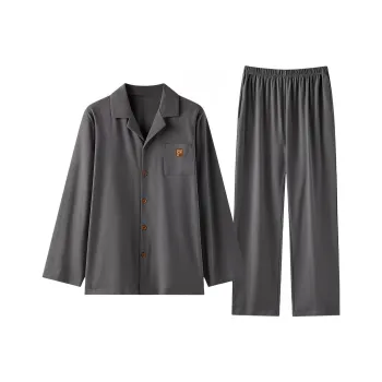ZAO FU NIAO Pajama Set Men's Smoke Gray