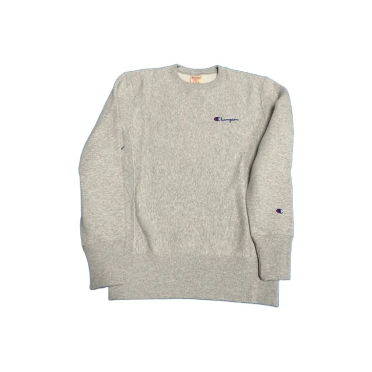 Champion Crew Neck Regular Sweatshirt US Version Unisex Light Gray-0