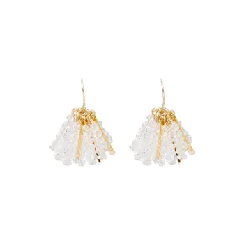 Anxious Plated With Real Gold Earrings Women's