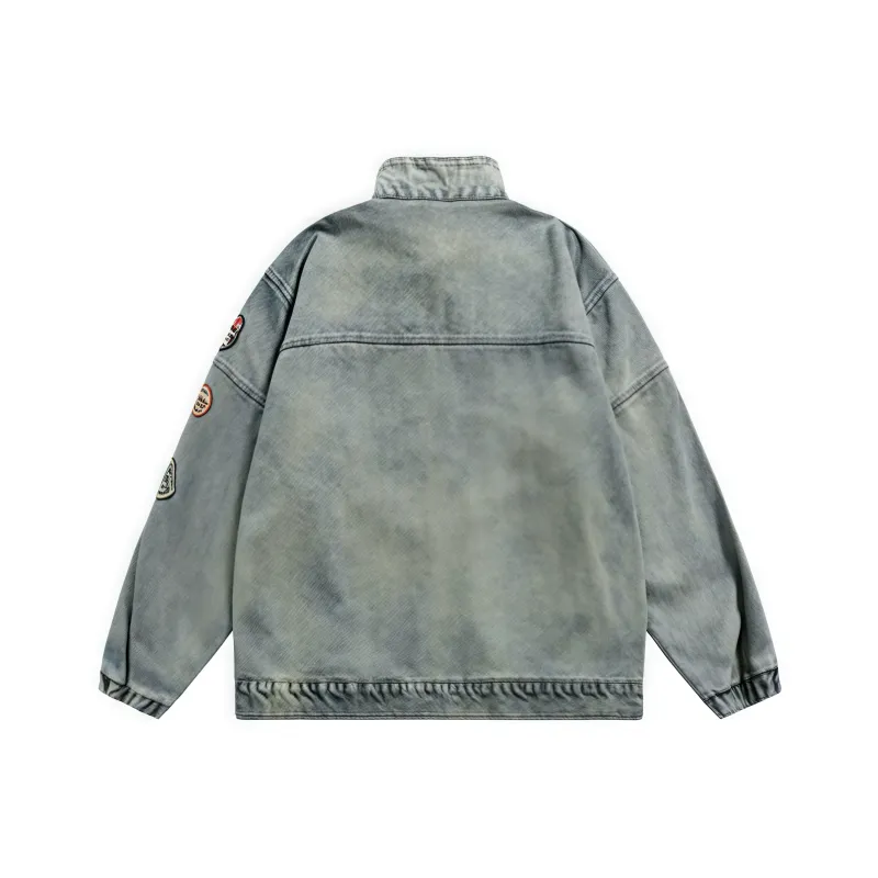 KYKW Denim Jackets Unisex Blue-1