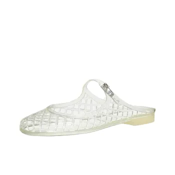 TORY BURCH Slip Resistant Closed Toe Slippers Women's White