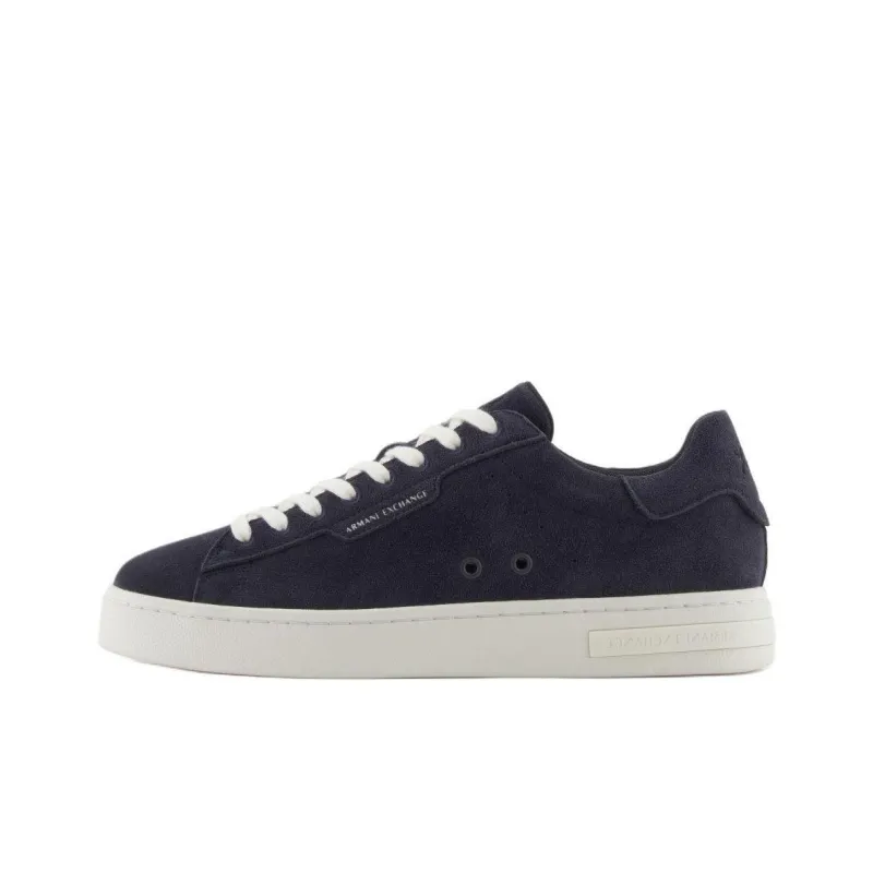 ARMANI EXCHANGEAE Low Top Skateboard Shoes Men's Marine Blue-0