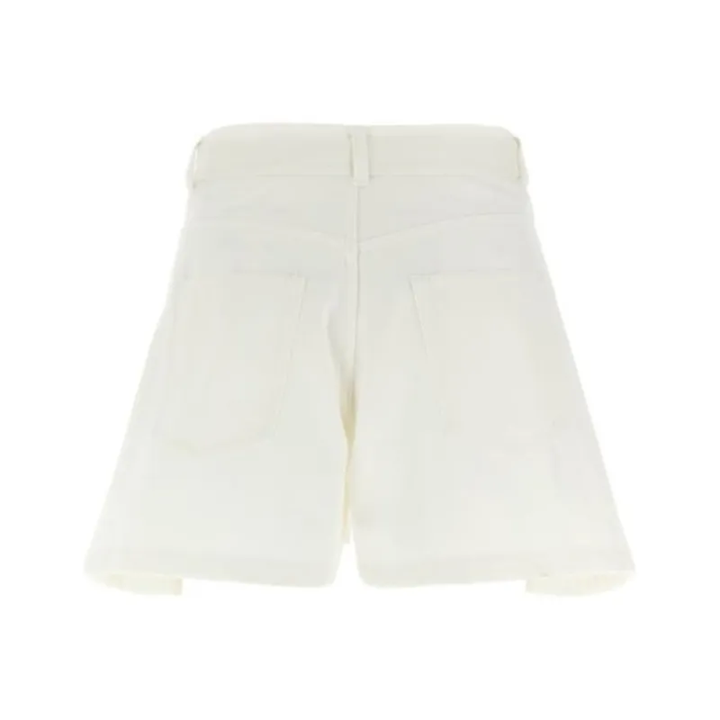 Sacai Denim Shorts Women's White-1