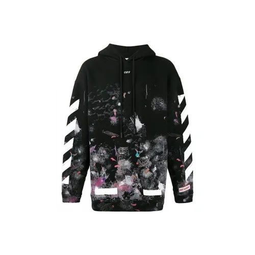 OFF WHITE Diag Galaxy Brushed Over Hoodie