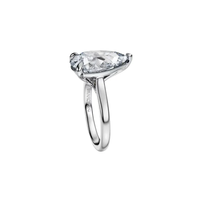 Swarovski 18K Gold Rings Women's Silver-2