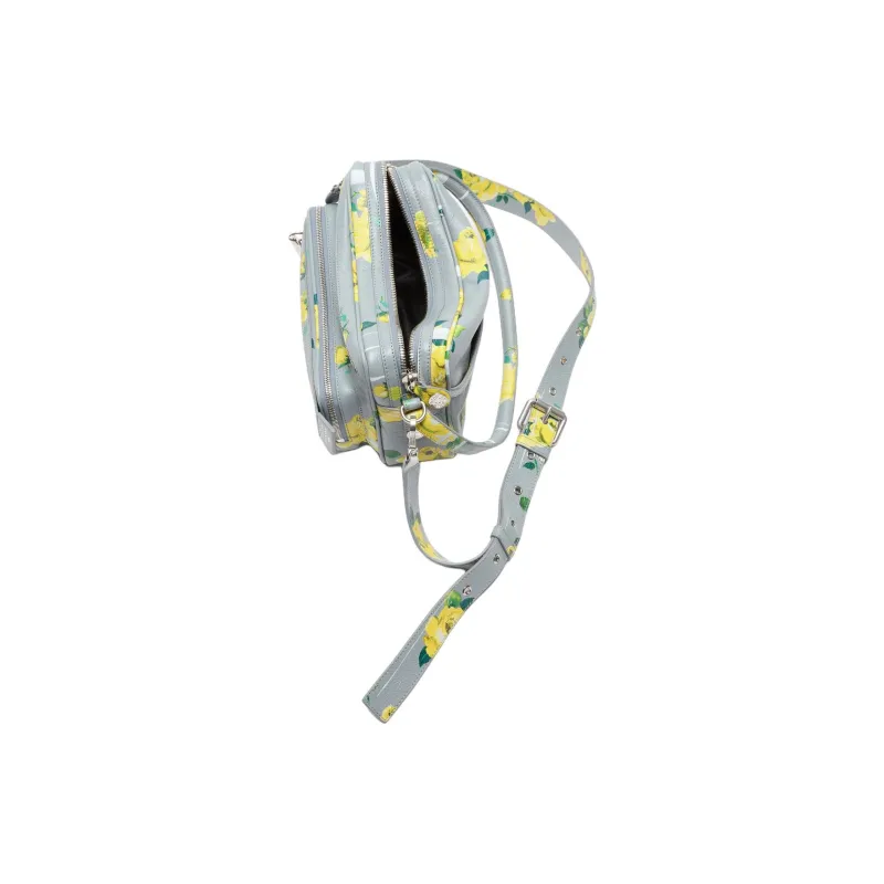Acne Studios Calfskin Shoulder Bag Women's Gray & Yellow-2