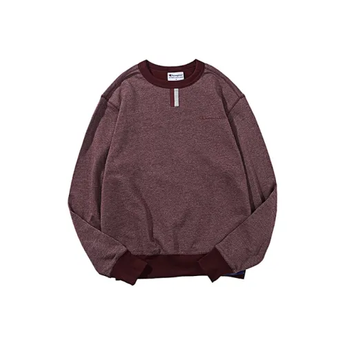 Champion Moderate Crew Neck Loose Fit Regular Sweatshirt US Version Unisex Burgundy