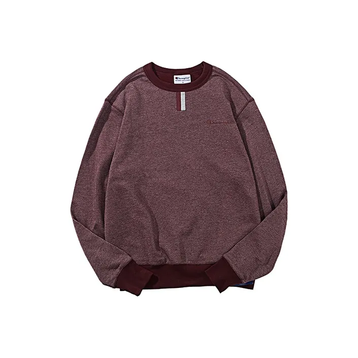 Champion Moderate Crew Neck Loose Fit Regular Sweatshirt US Version Unisex Burgundy-0