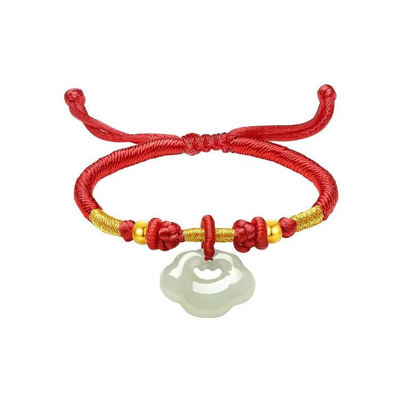ZHOU LIU FU Hetian Jade Bracelets Green Jade Kids'-0