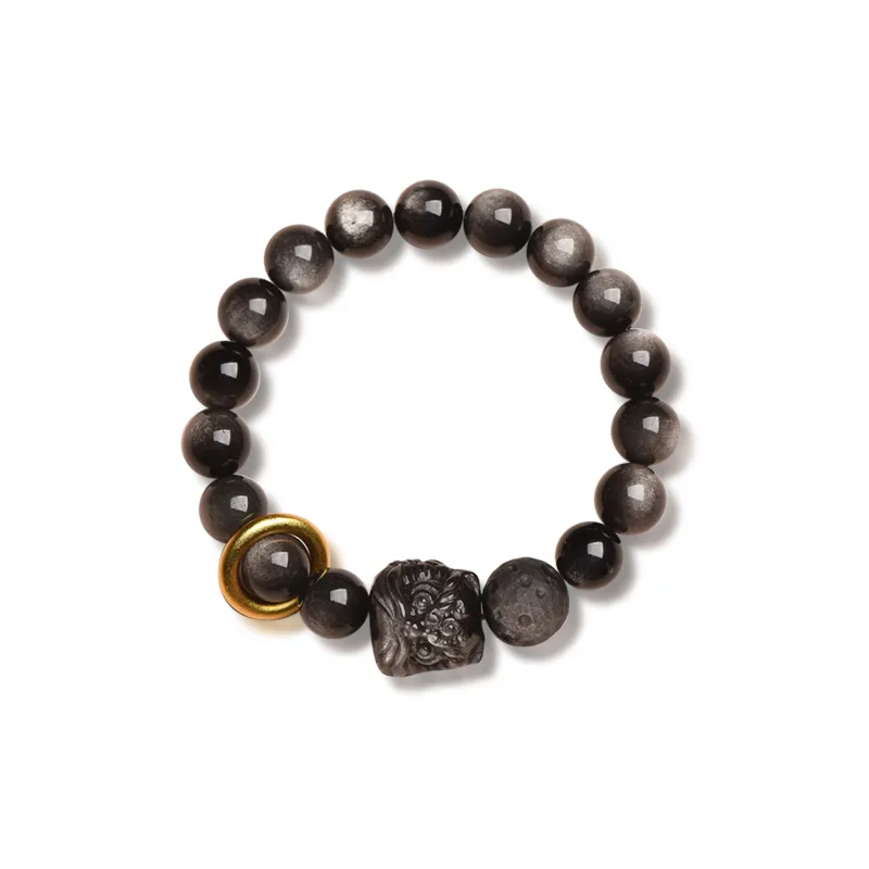 EADDA JEWELRY Obsidian Bracelets Unisex-6