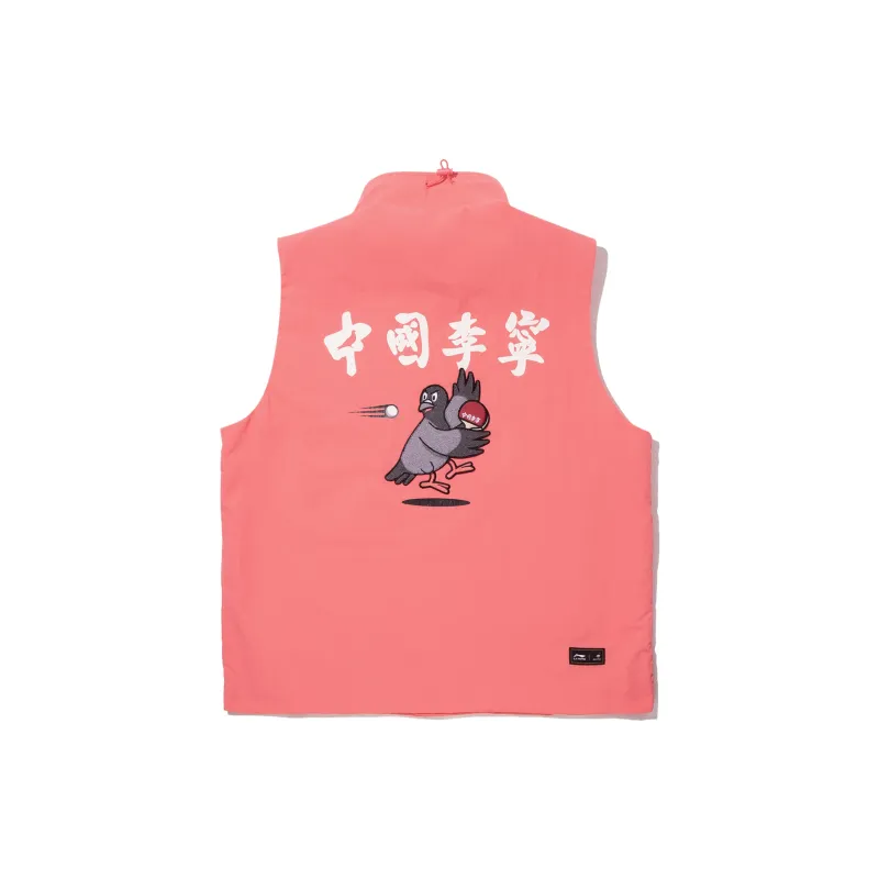 LiNing x Staple Vest Men's Bright Orange Red-1
