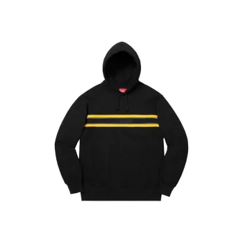 Supreme Chest Stripe Logo Hooded Sweatshirt