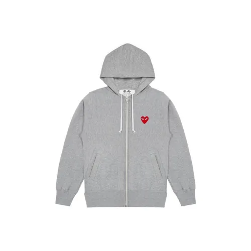 Comme Des Garcons Play Red Heart Zip Up Hoodie