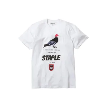 Staple Straight T-Shirt Unisex White