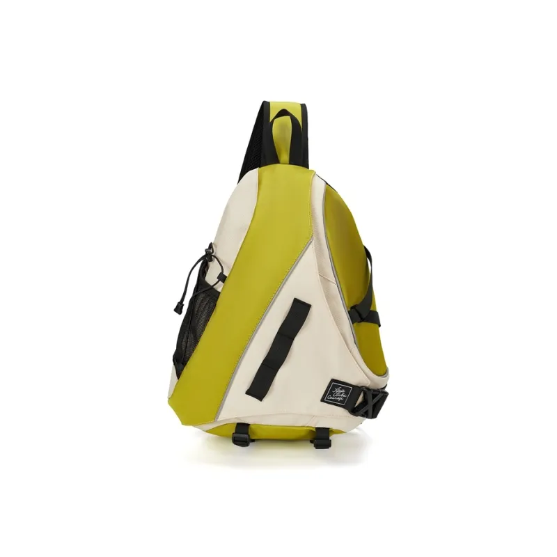 XTEP Fabric Sling Bag Regular Unisex Khaki Green/Black Gray-1