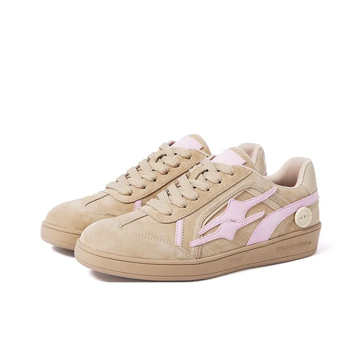 KILLWINNER Anti Slip Wear Resistant Low Top Skateboard Shoes Women's Almond-2
