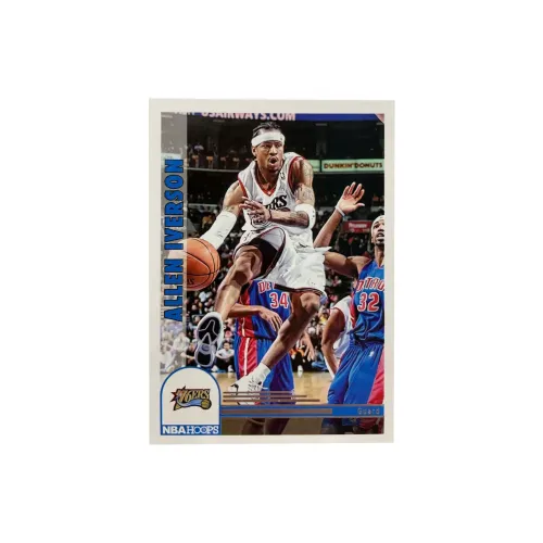 PANINI 2022 23 76 Persons Allen Iverson Four Great Shooting Guards HOOPS Parallel Teca Sports Cards 1 Pc