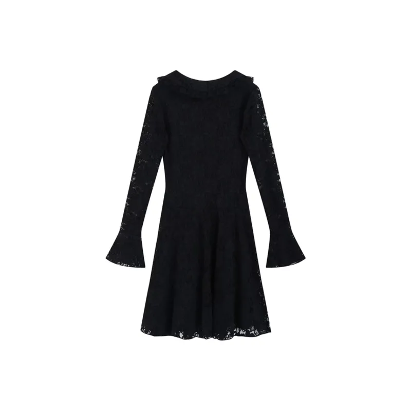 JOSR Long Sleeved Dresses Women's Black-1