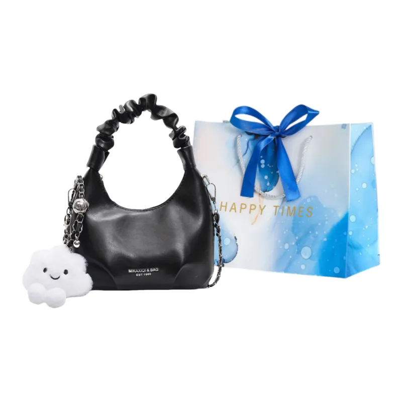 ROUNDOT PU Crossbody One Shoulder Handbags Regular Women's White/Ecru/Black/Pink-14