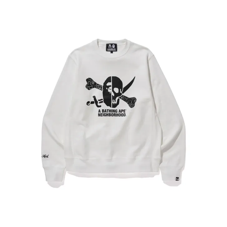 Bape X Neighborhood Ape & Skull Crewneck-0