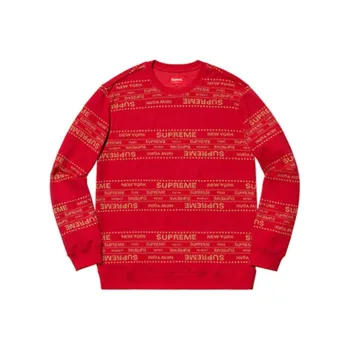 Supreme Metallic Jacquard Crewneck