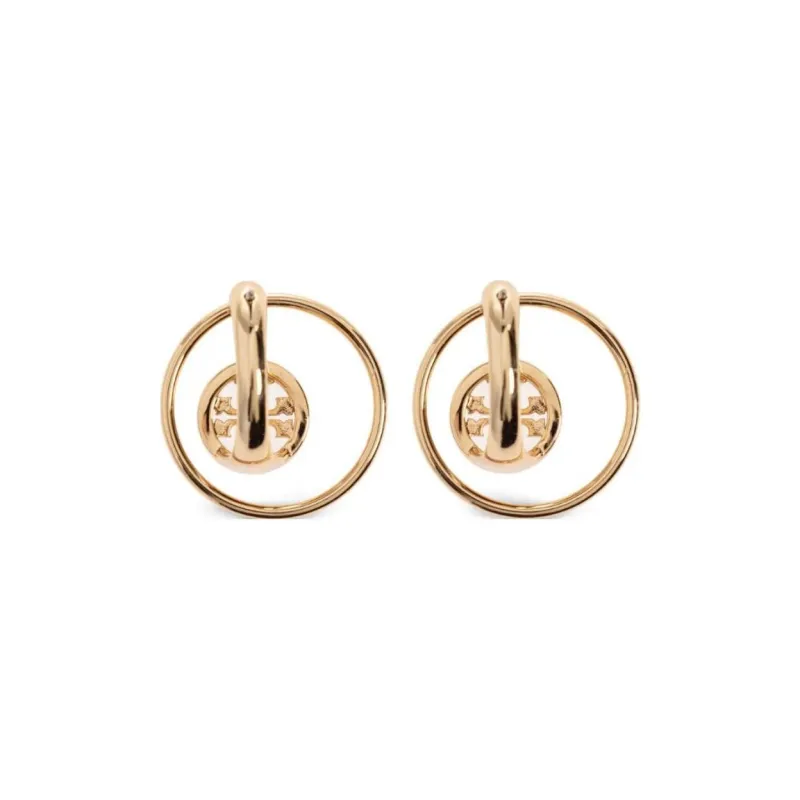 TORY BURCH Embellished Round Earrings-1