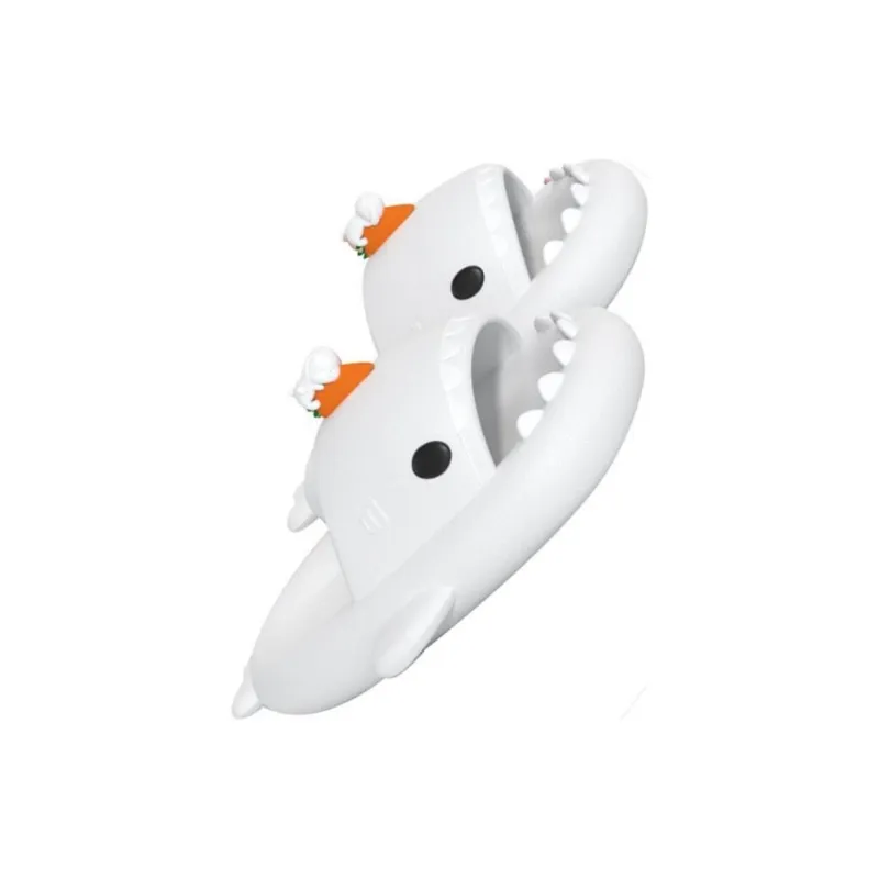 Yamada Hyakuju Slippers White, Pink-2