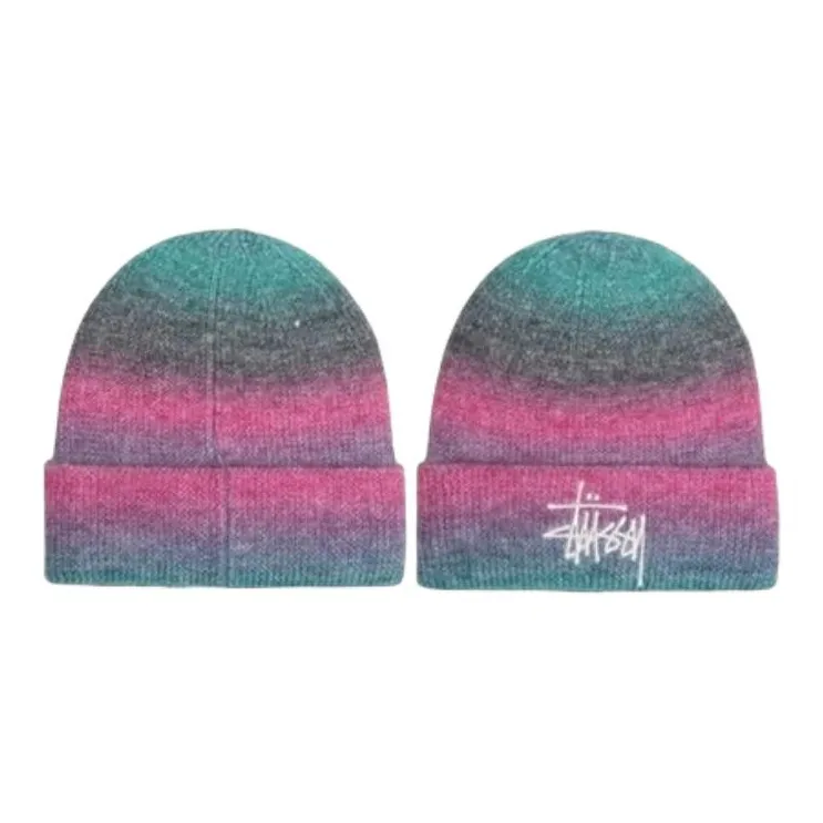 Stussy Spray Stripe Cuff Beanie-2