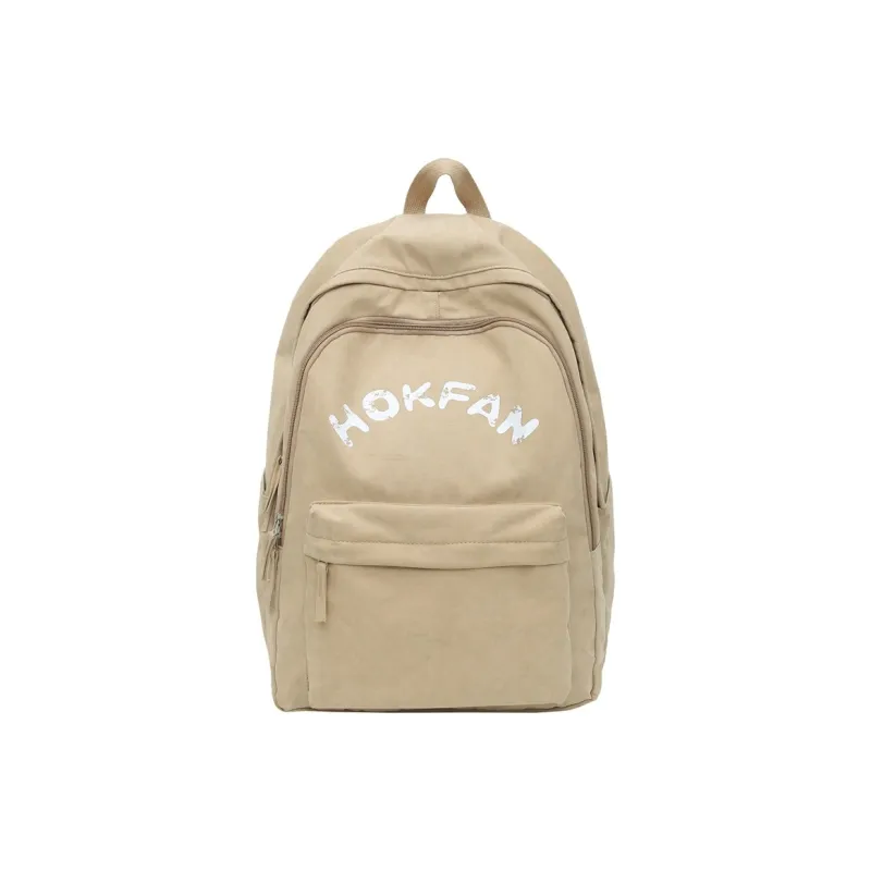 GEERDUN Nylon Backpack Regular Unisex White/Black/Red/Khaki/Green-6