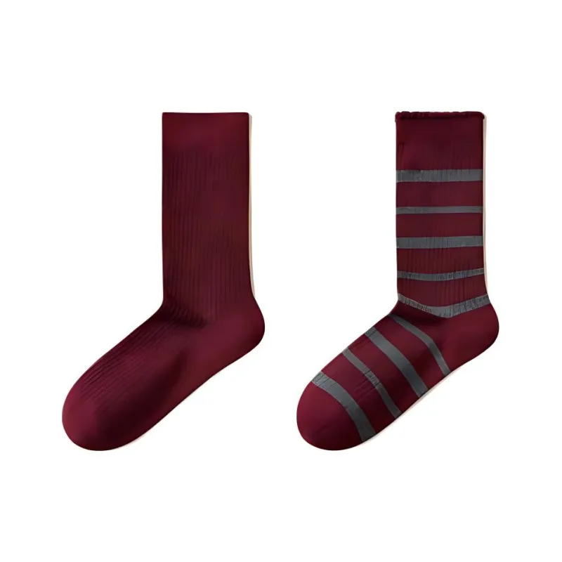 Temooues Mid Calf Socks Women's Combo Set-6