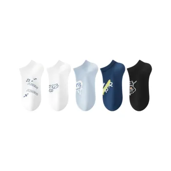 SHIWAJI No Show Socks Men's 5 Pack