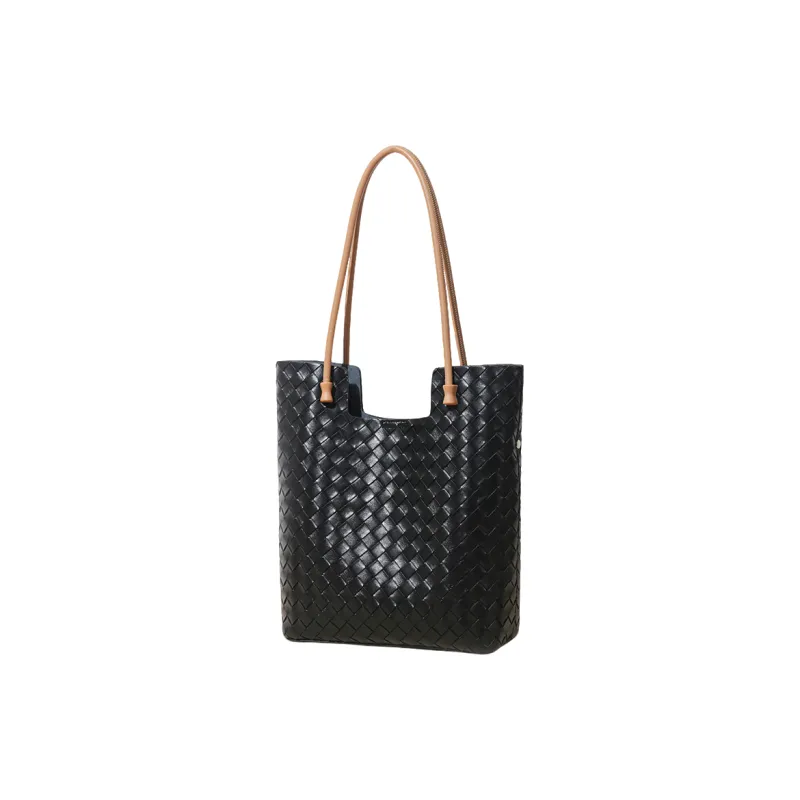 PAYOT Cow Leather One Shoulder Handbags Regular Women's Black/Ecru/Apricot-0