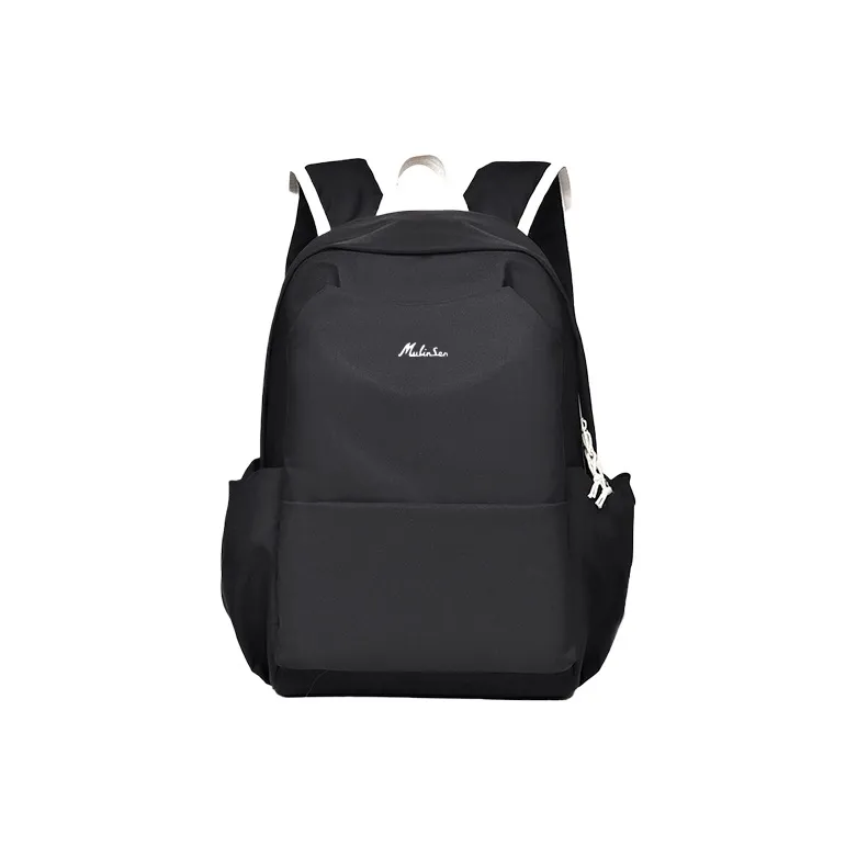 Mulinsen Nylon Backpack Regular Unisex Black/Khaki/Gray/Blue/Pink-0