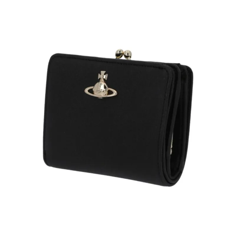 Vivienne Westwood Logo Plaque Bi Fold Wallet-1