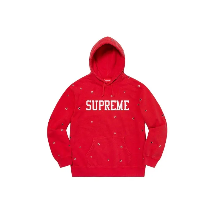 Supreme Eyelet Hooded Sweatshirt-0