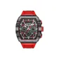 Silver Case Red Strap