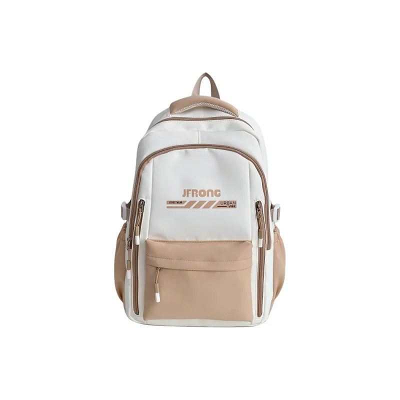 Deli Bear Nylon Backpack Regular Unisex Brown/Orange/Black/Khaki/Green-11