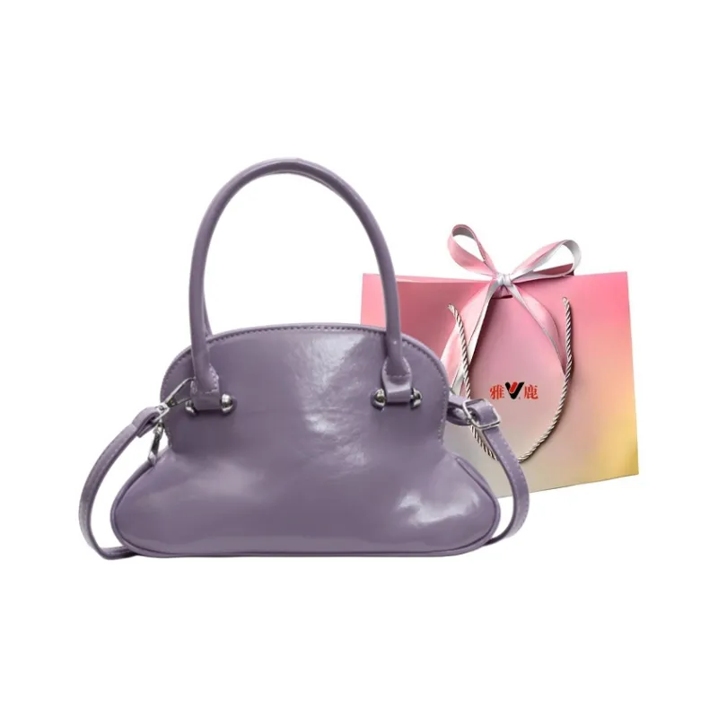 Yalu PU Handbag, Shoulder Bag, Crossbody Bag Regular Women's Black/Ecru/Burgundy/Pink/Purple/Blue-24