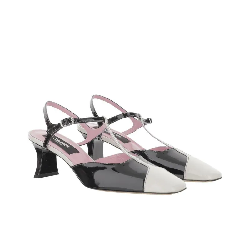 Carel Irregular Heel High Heels 4cm Women's Black-2