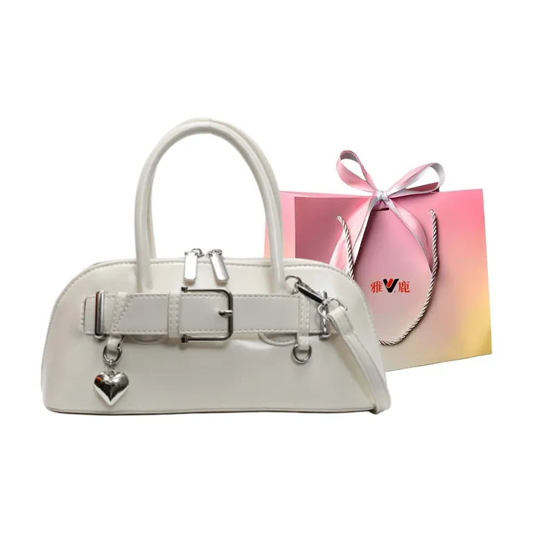 Yalu PU Shoulder Bag, Crossbody Bag, Handbag Women's Black/Ecru/Silver/Pink/Green/Blue-7