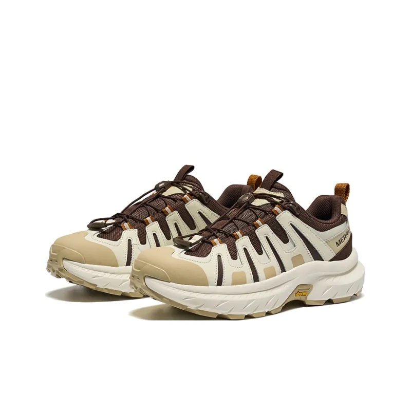 MERRELL Anti Slip And Wear Resistant Breathable Low Top Hiking Shoes Men's Khaki Brown-1