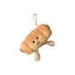Plush Brown Hot Dog Pendant-Bead Chain